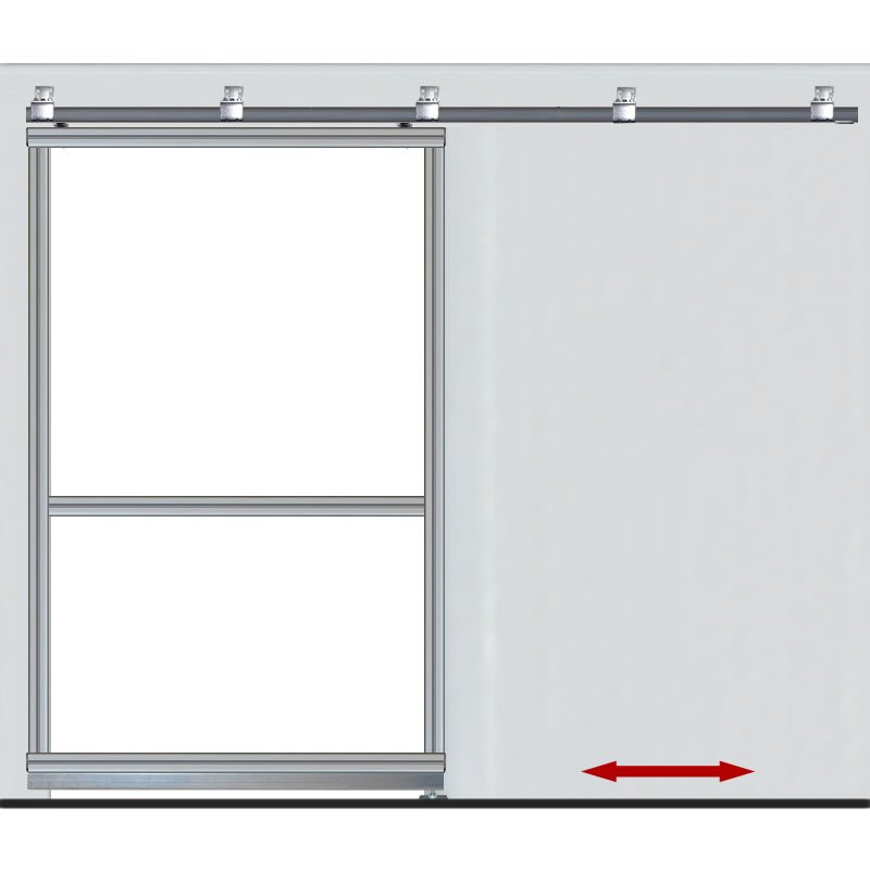 Bausatz 1-flg Garage Schiebetor B=300 H=197,50cm