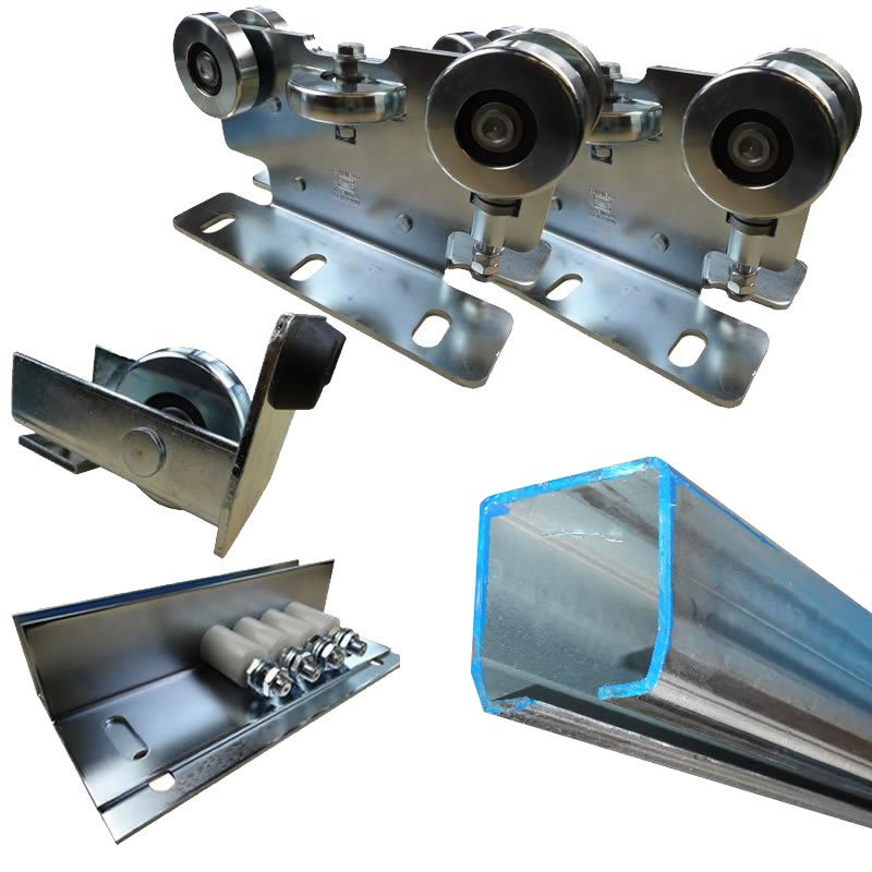 7 5m Schiebetorset Freitragend KIT 300 7-5m-schiebetorset-freitragend-kit-300