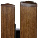 Gehtür Bausatz H=100, B=80, mit Pfosten Eiche-Rustikal