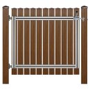 Gehtür Bausatz H=100, B=100 mit Pfosten Eiche-Rustikal