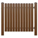 Gehtür Bausatz H=100, B=120 mit Pfosten Eiche-Rustikal