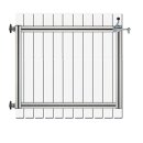 Gehtür Bausatz H=140 B=100 ohne Pfosten Weiß