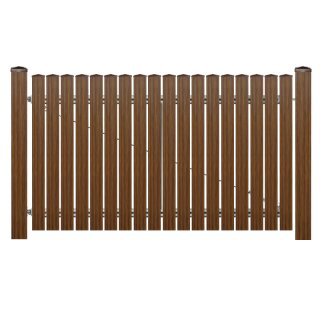 1-flüglig Drehtor Bausatz H=100, B=250 mit Pfosten Eiche-Rustikal