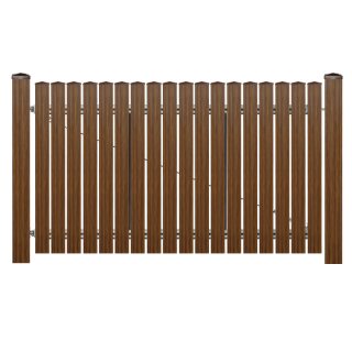 1-flüglig Drehtor Bausatz H=100, B=300 mit Pfosten Eiche-Rustikal