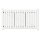 1-flüglig Drehtor Bausatz H=120, B=300 mit Pfosten Weiß