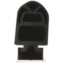Gummidämpfer mit Alu C-Schiene 35/45 (je lfm) 3 m 10 cm