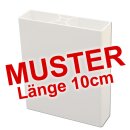 Muster - Kunststoff Lattenprofil Standard in Weiß