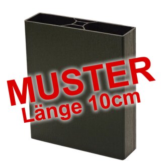 Muster - Kunststoff Lattenprofil Standard in Tannengrün