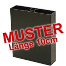 Muster - Kunststoff Lattenprofil Standard in Tannengrün