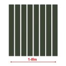 1 lfm Kunstst-Zaunbelag, Länge 0,98m Tannengrün