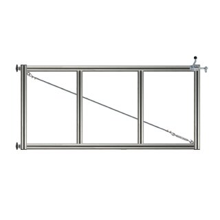 1-flüglig Drehtor Bausatz H=100 B=300 ohne Pfosten