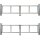 2-flüglig Drehtor Bausatz H=80 B=400 mit Pfosten