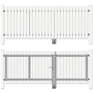 Münchner Modell Drehtor H=80, B=250, mit Pfosten