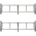 2-flüglig Drehtor Bausatz H=100 B=400 mit Pfosten