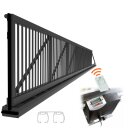 Industrie Schiebetor mit Doppelschiene mit E-Antrieb / ohne Pfosten, bis 1,5m Torhöhe, bis 13m LW, in allen RAL-Farben