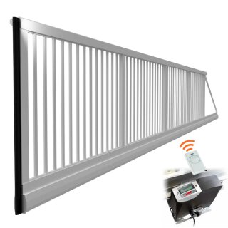 Industrie Schiebetor mit Laufschiene mit E-Antrieb / ohne Pfosten bis 2,5m Höhe bis 5,0m LW, RAL-Farbe