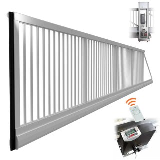 Industrie Schiebetor mit Laufschiene mit E-Antrieb / mit Pfosten bis 1,5m Höhe bis 5,0m LW, RAL-Farbe