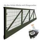 Industrie Schiebetor (DS) mit Laufschiene mit E-Antrieb /...