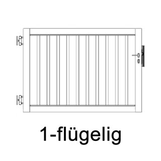 Industrie Flügeltor 1-flügelig mit Stabfüllung