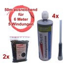 (Set13) Einzeldraht 6m, 4x Vergußmasse 425g, 2x...