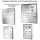 Unterputz Briefkasten Standard - 3 Fach Weiß Aluminium