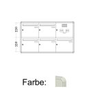 Unterputz Briefkasten Standard BIG - 6 Fach Weiß