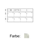 Unterputz Briefkasten Standard BIG - 8 Fach Weiß