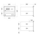 Unterputz Briefkasten Raumsparend - 2 Fach