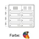 Unterputz Briefkasten Raumsparend - 6 Fach RAL Farbe nach Wunsch