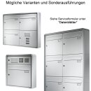 Aufputz Briefkasten Standard BIG - 3 Fach Braun