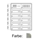 Aufputz Briefkasten Raumsparend - 10 Fach Weiß Aluminium