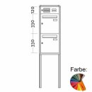 Briefkasten Freistehend Standard - 2 Fach RAL Farbe nach Wunsch