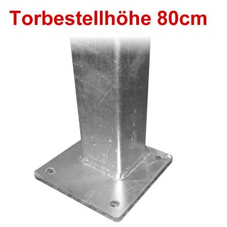 Aufpreis für Einlaufsäule H=80cm zum Aufschrauben für Fundamenthöhe = "fertiger Boden"