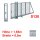 Freitragendes Stahl-Schiebetor S130, ohne Antrieb 1,65m 8,5m Fenstergrau RAL 7040 Stabgitter