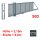 Freitragendes Stahl-Schiebetor S200, ohne Antrieb 2,15m 9,0m Anthrazit RAL 7016 Torfüllung 25x25mm