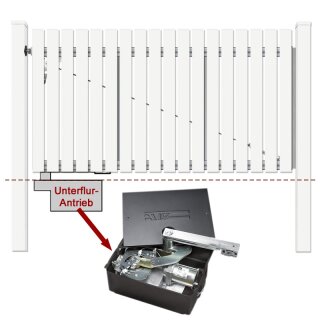 1-flüglig Drehtor Bausatz H=120 B=350  mit Antrieb