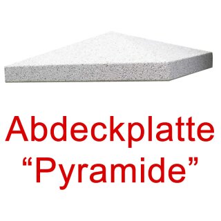 Abdeckplatte 56x46cm Pyramide für Massivsäule "München"