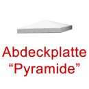 Abdeckplatte 25x25cm Pyramide für Zwischensäule...