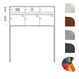 Briefkasten Freistehend Big Standard - 3 Fach