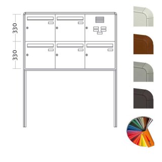 Briefkasten Freistehend Big Standard - 5 Fach