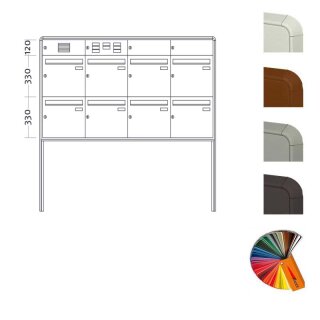 Briefkasten Freistehend Big Standard - 8 Fach