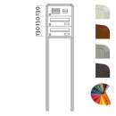 Briefkasten Freistehend Raumspar - 2 Fach