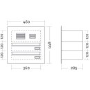 Briefkasten Standard Türseitenteil BIG - 6 Fach, 1 reihig