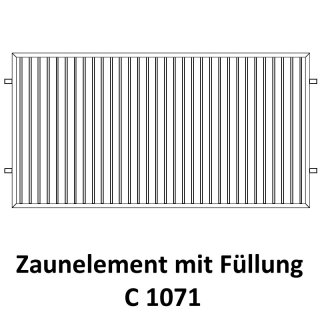 Zaunelement C 1071 für private Zaunsysteme