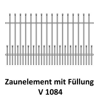 Zaunelement V 1084 für private Zaunsysteme