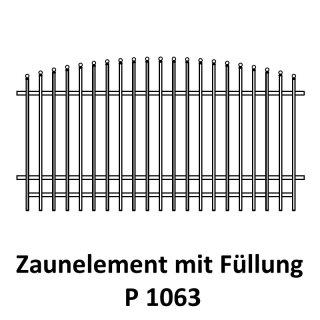 Zaunelemente P 1063 für private Zaunsysteme