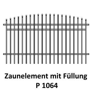 Zaunelemente P 1064 für private Zaunsysteme