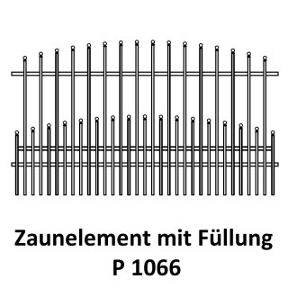 Zaunelemente P 1066 für private Zaunsysteme