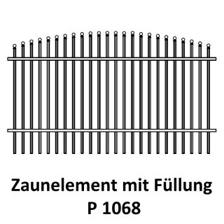 Zaunelemente P 1068 für private Zaunsysteme