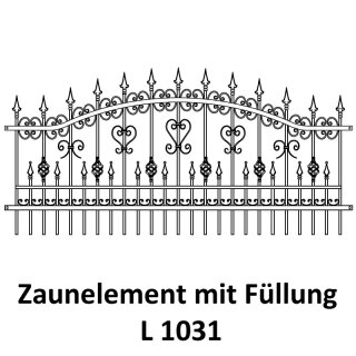 Zaunelemente L 1031 für private Zaunsysteme